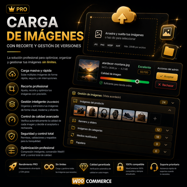 Cargador Avanzado PRO de Imágenes para WooCommerce