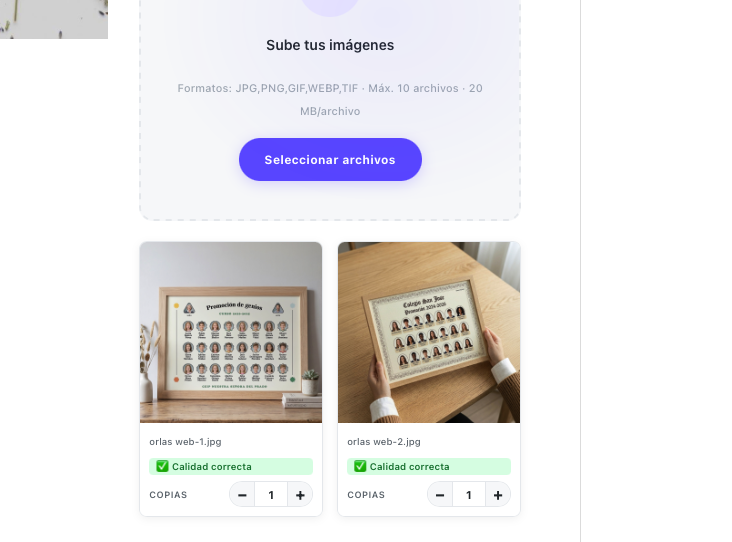 Carga de imagenes con edición, wordpress, wooCommerce